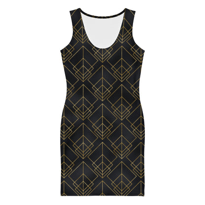 Portland Love Gold Diamond Sublimation Cut & Sew Dress image 4