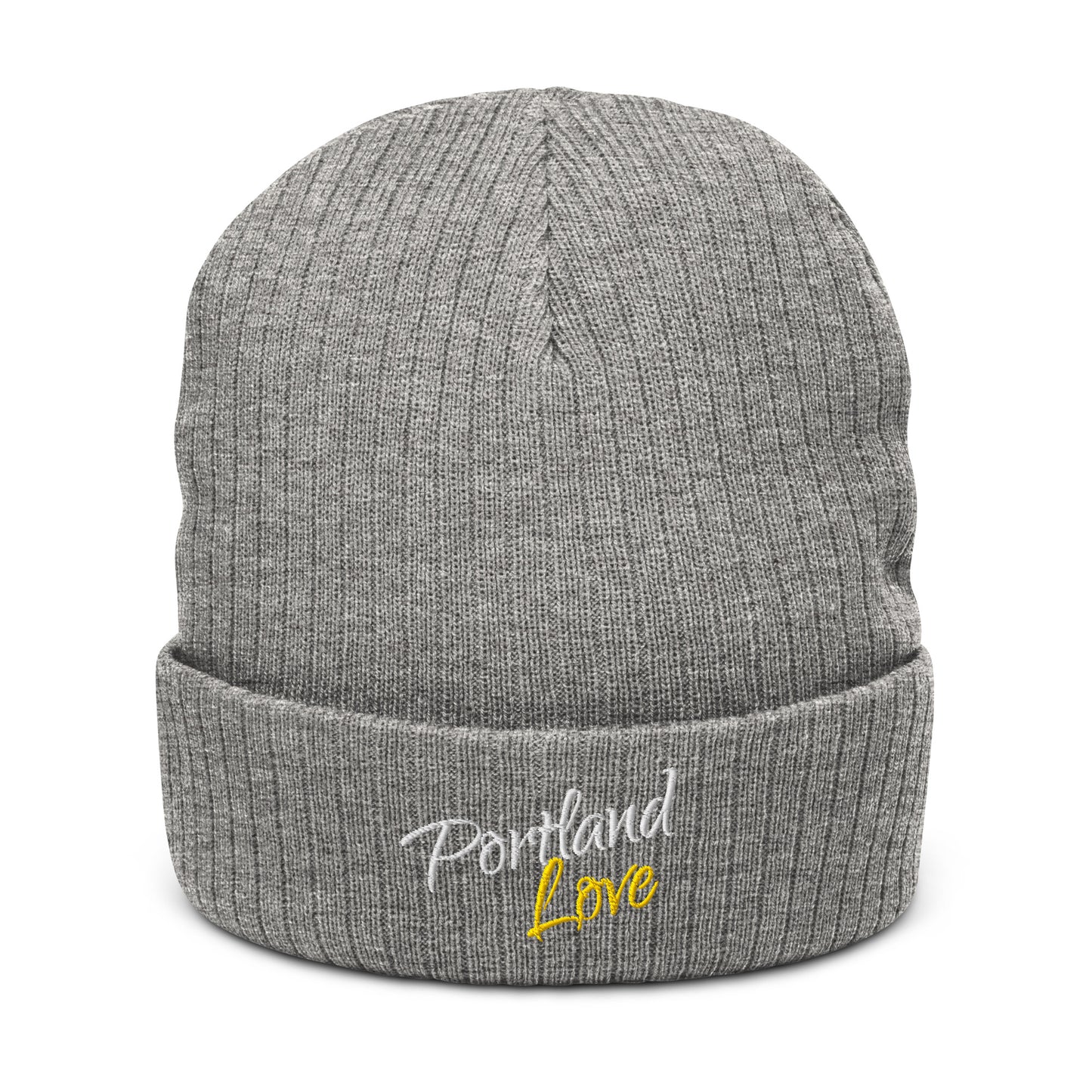 Portland Love (Yellow) Ribbed Knit Beanie image 11