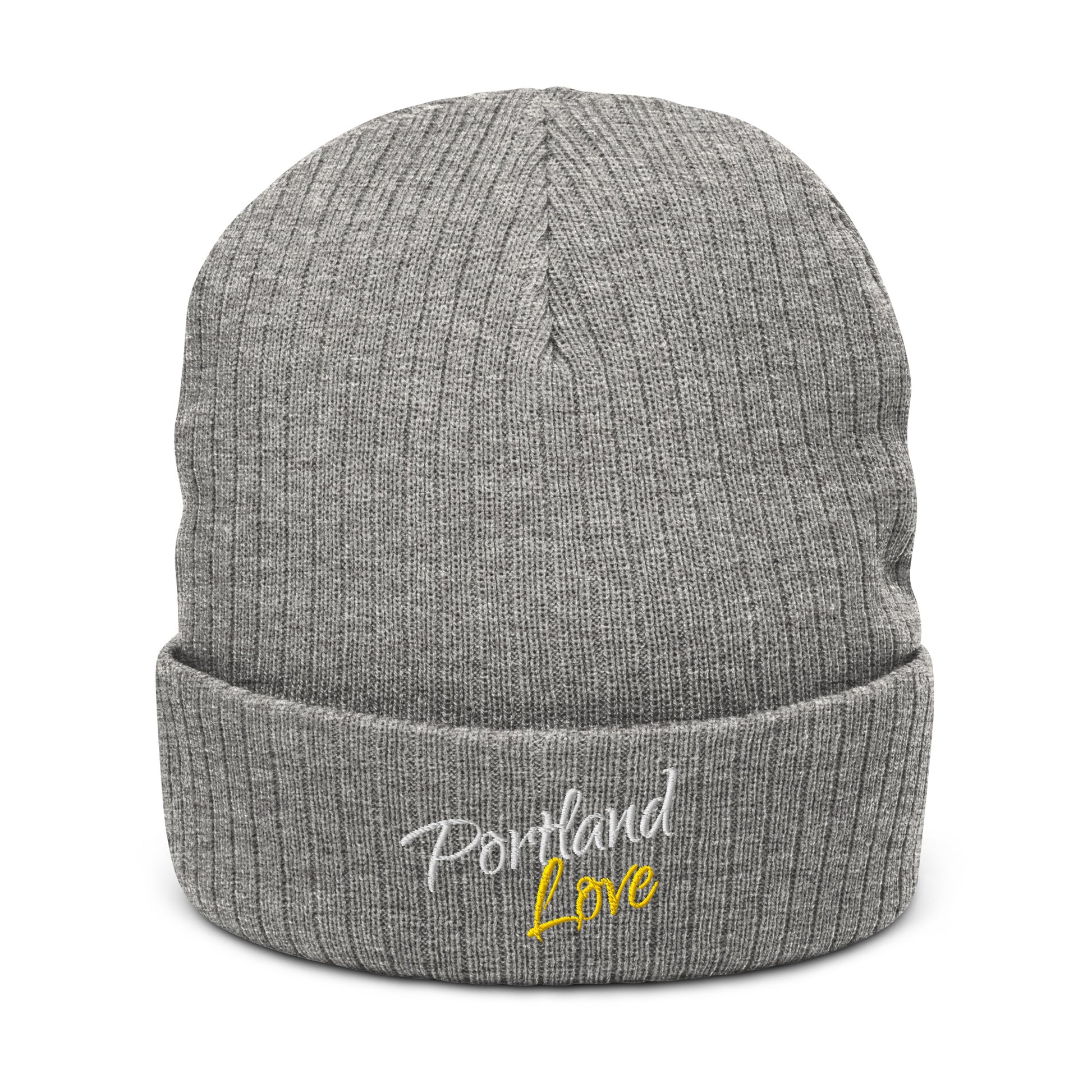 Portland Love (Yellow) Ribbed Knit Beanie image 11