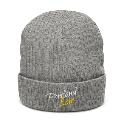 Portland Love (Yellow) Ribbed Knit Beanie image 11