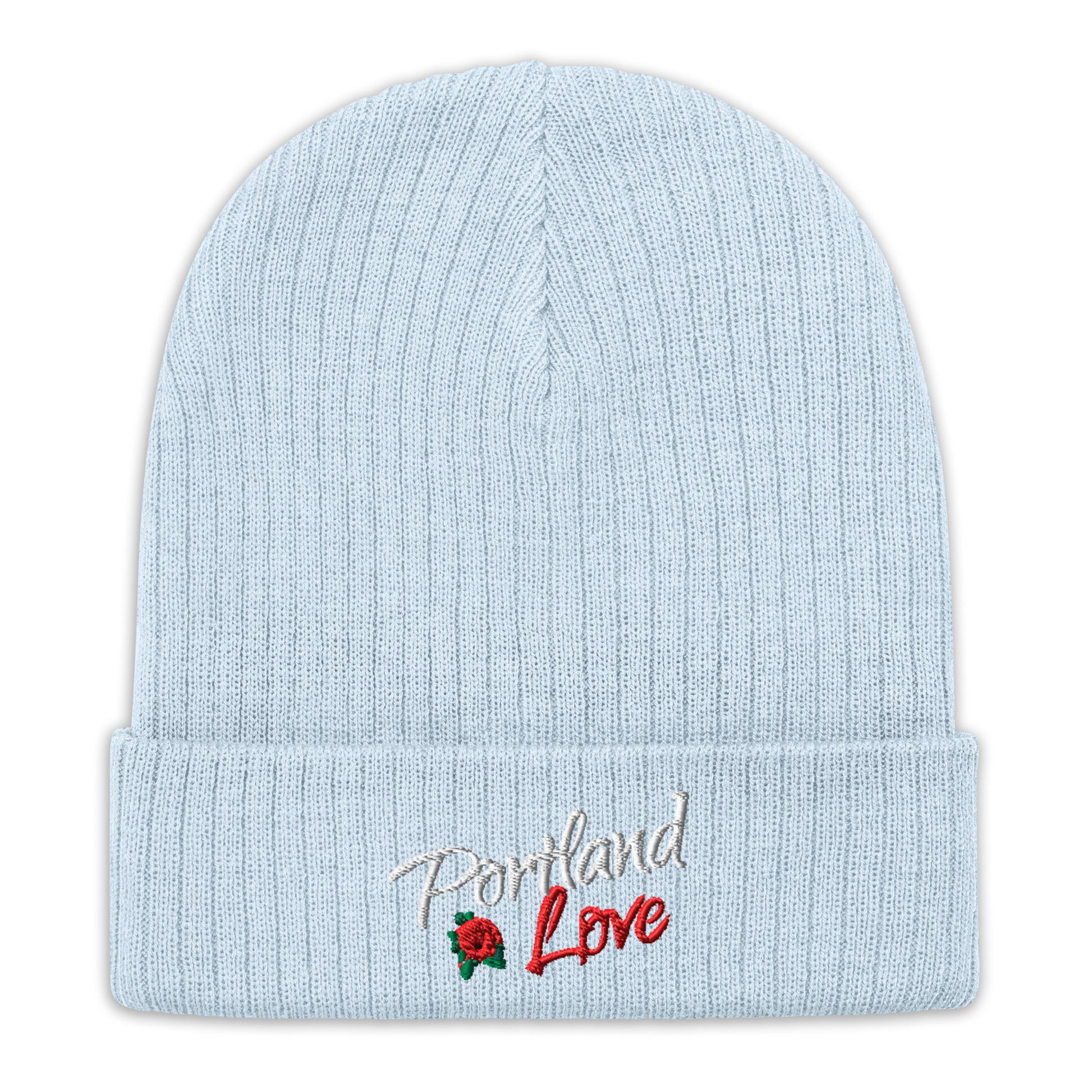 Portland Love Rose Ribbed Knit Beanie image 5