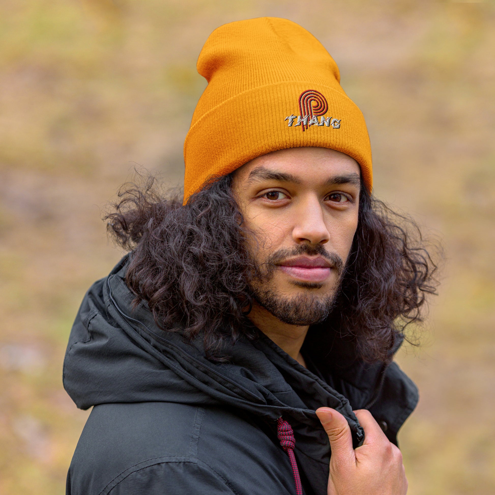 P-Thang (Red/White) Cuffed Beanie image 9
