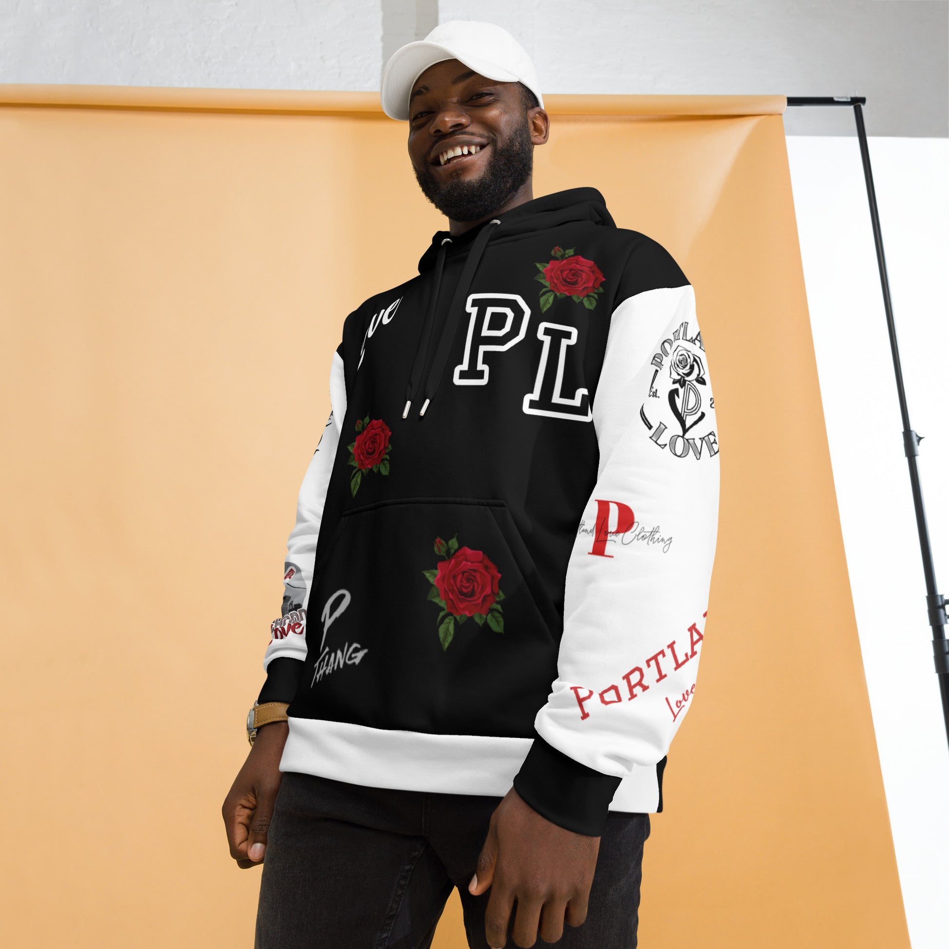 Portland Love Logo Print Unisex Hoodie image 1