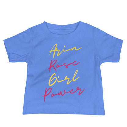 Aria Rose Girl Power Baby Jersey Short Sleeve Tee image 1