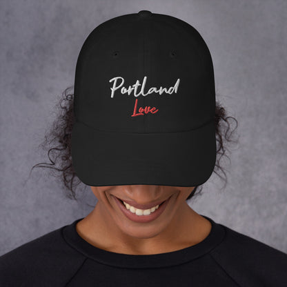 Portland Love Black Marble Dad Hat image 6