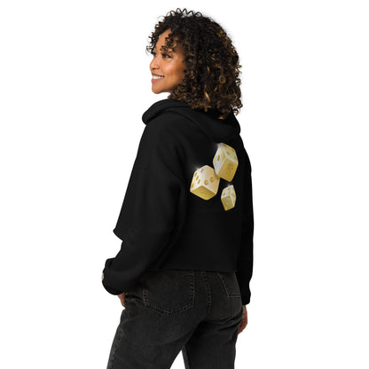 Gold Portland Love w/Dice Crop Hoodie image 5