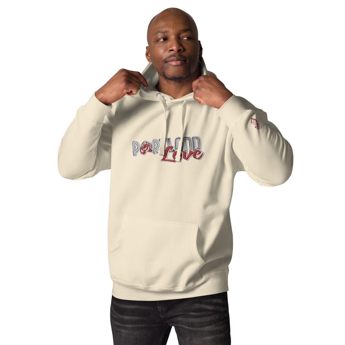 Original Portland Love Embroidered Unisex Hoodie image 22