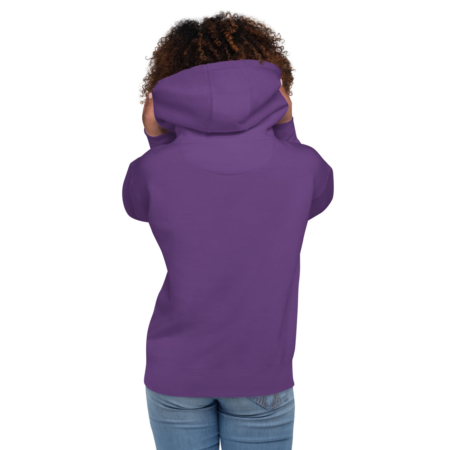 Block Style Royal/White Embroidered Unisex Hoodie image 22