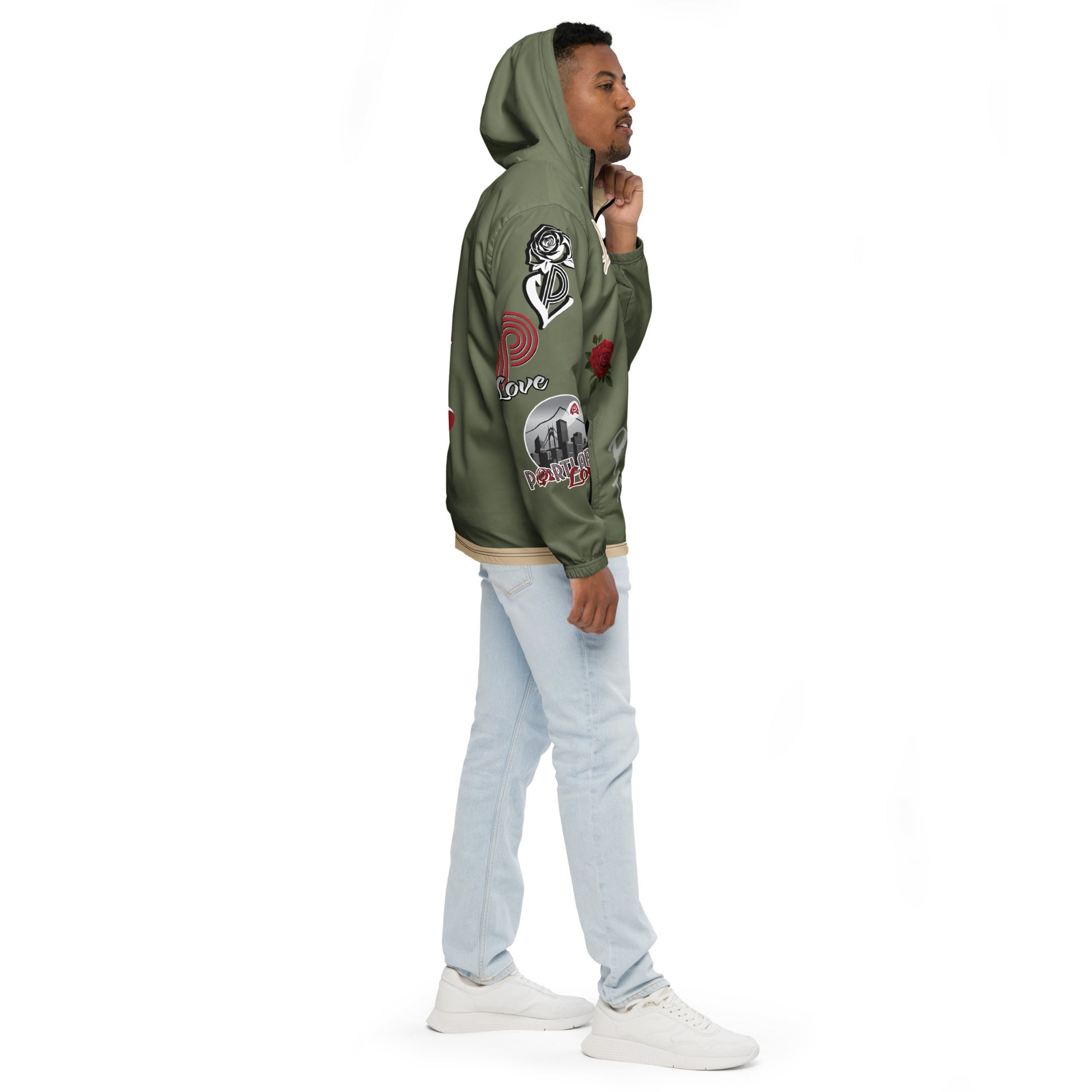 Portland Love Finch Logo Men’s Windbreaker image 9
