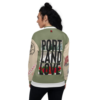 Portland Love Logo City Love Bomber Jacket image 6