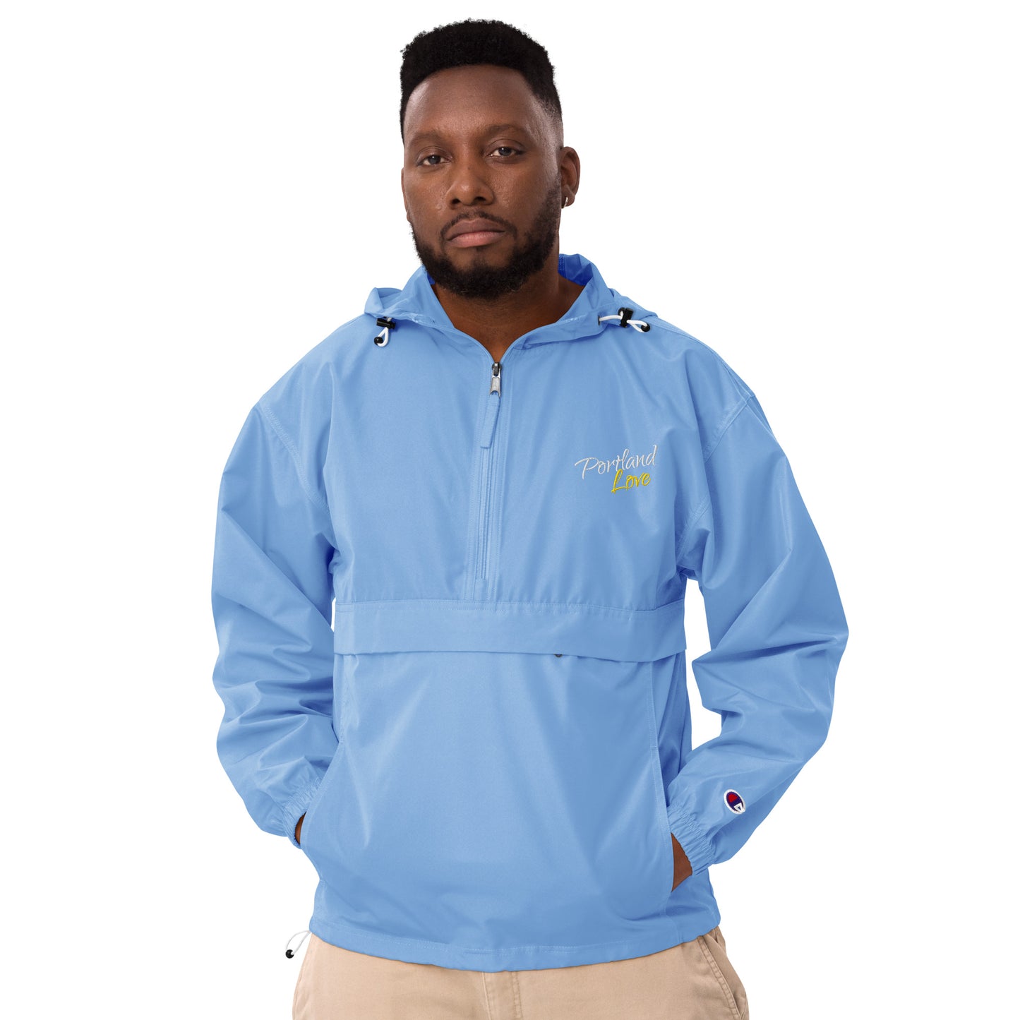 Portland Love (Yellow) Embroidered Champion Packable Jacket image 22