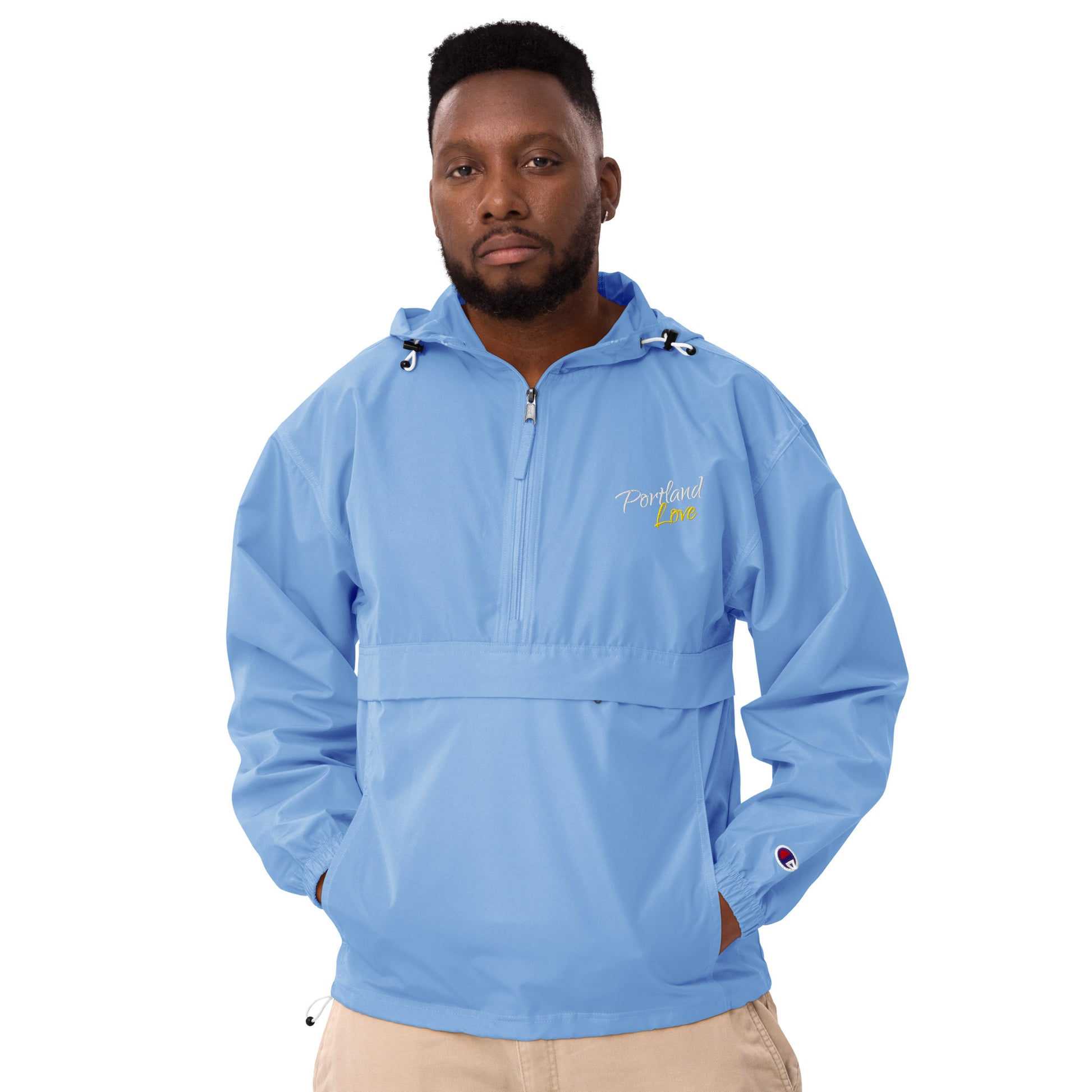 Portland Love (Yellow) Embroidered Champion Packable Jacket image 22