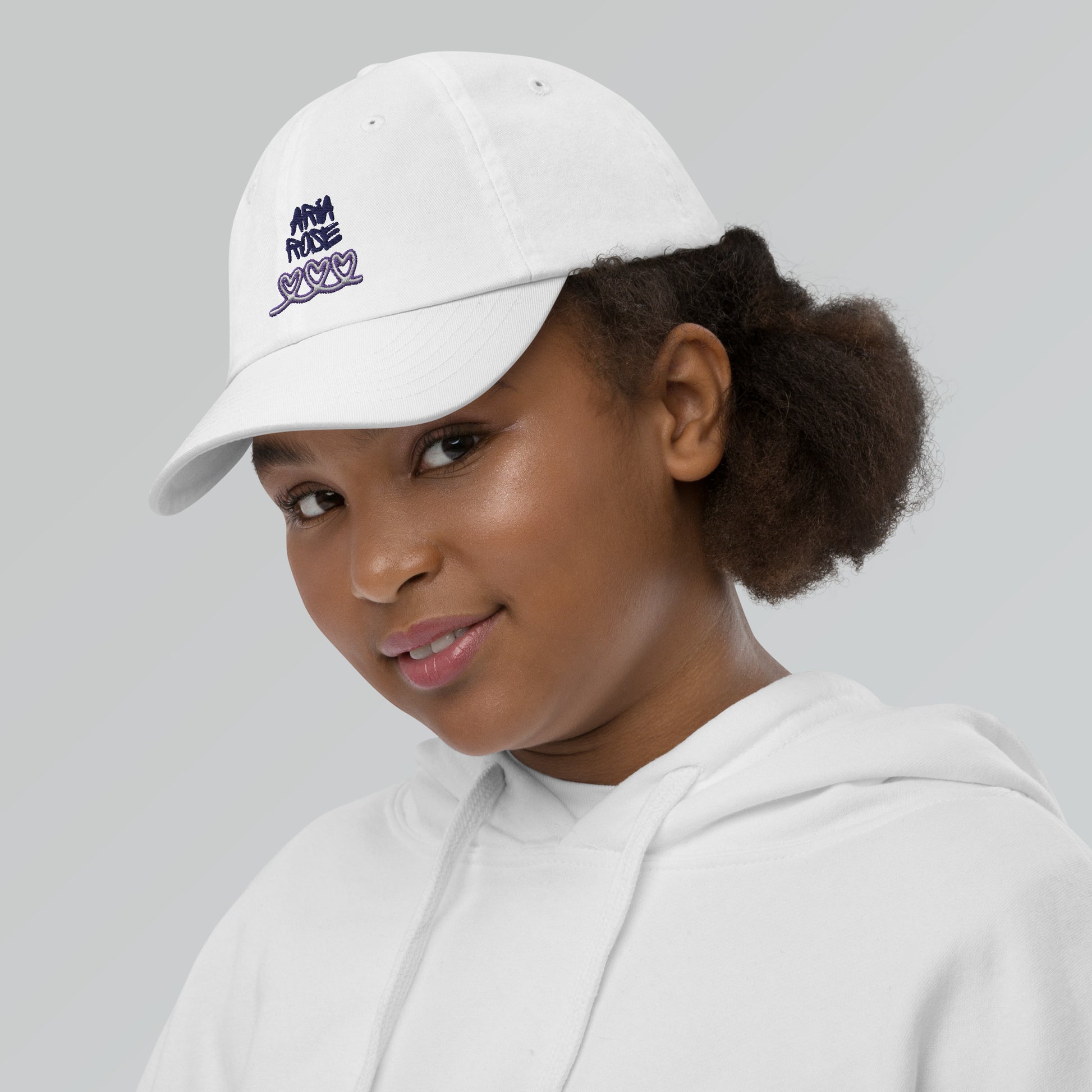 Aria Rose Purple Heart Youth Baseball Cap image 27