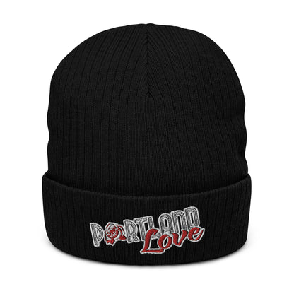 Original Portland Love Ribbed Knit Beanie image 0
