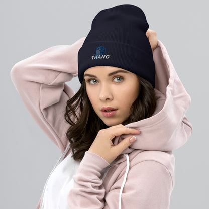 P-Thang (Royal/White) Cuffed Beanie image 1