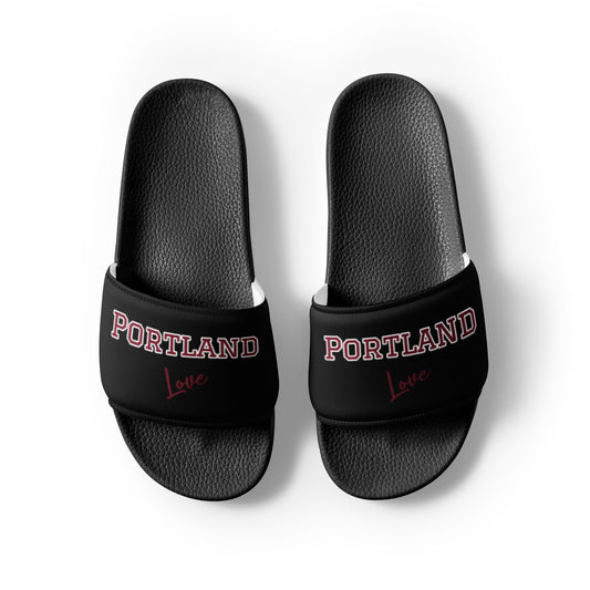 Block Style Burgundy Men’s Slides Inverted image 0