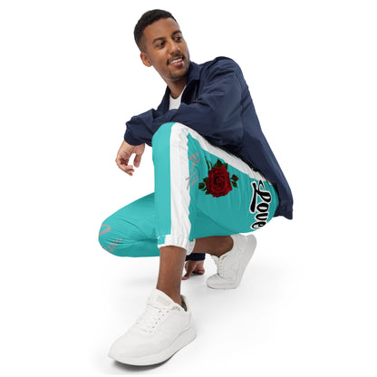 Portland Love Logos Dark Turquoise Unisex Track Pants image 8