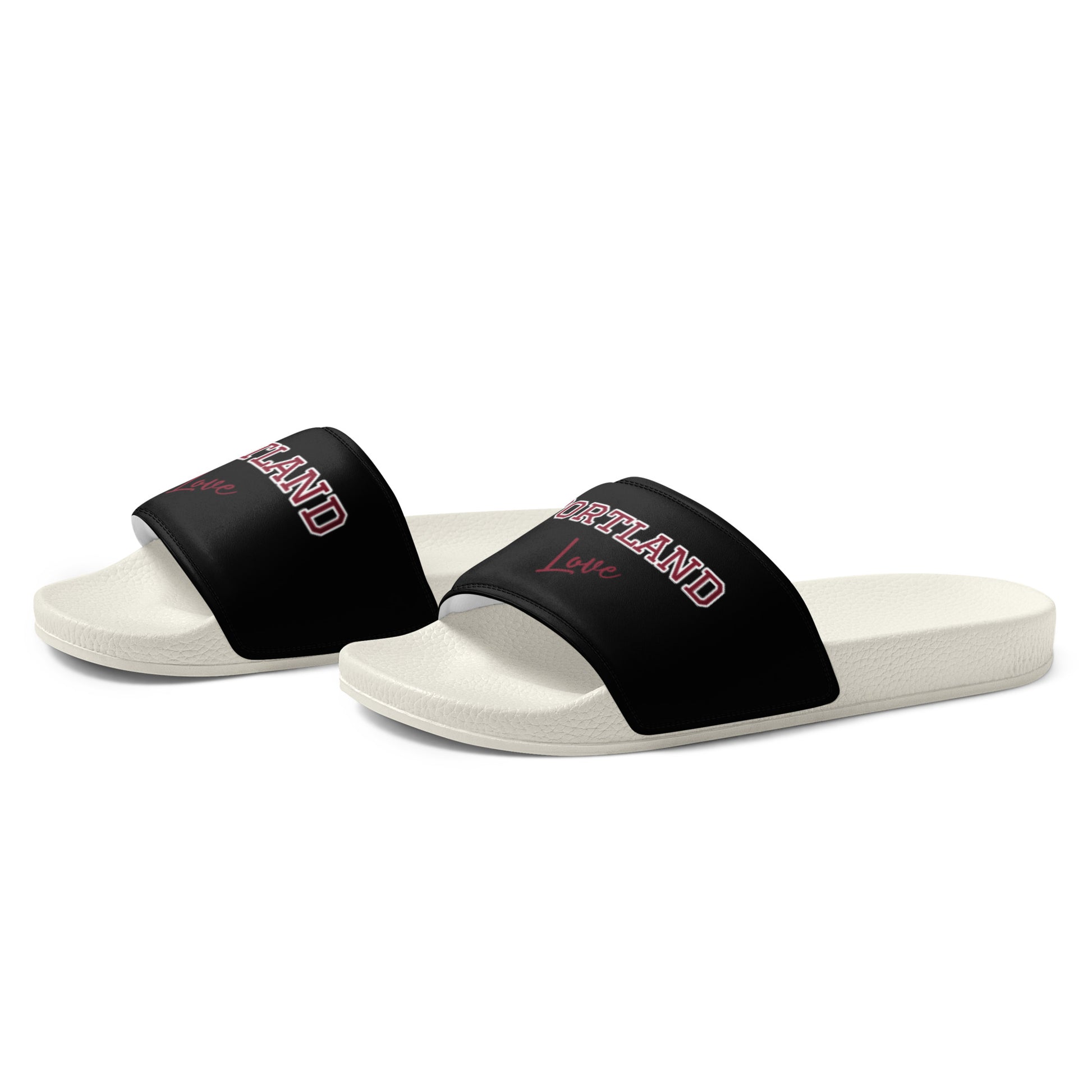 Block Style Burgundy Men’s Slides Inverted image 10