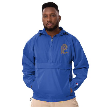 P-Love (Gold) Embroidered Champion Packable Jacket image 6