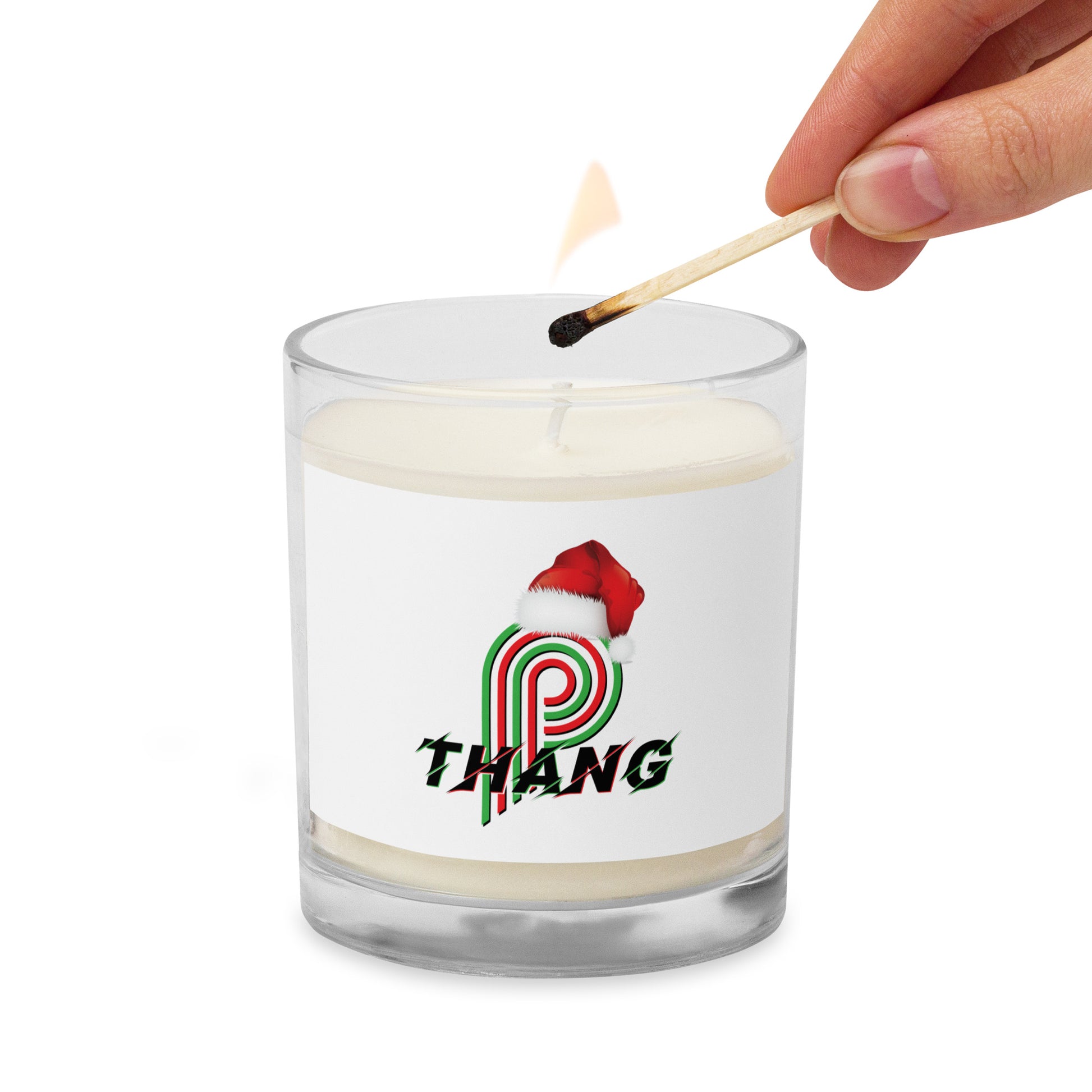 P-Thang Christmas Glass Jar Soy Wax Candle image 2