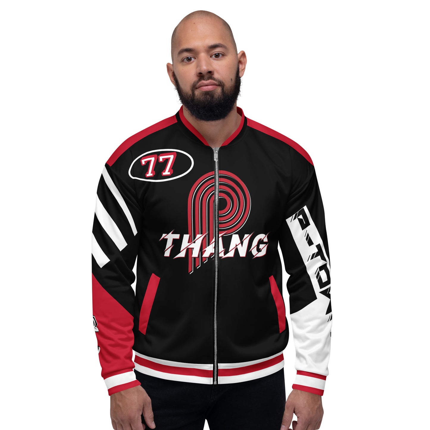 The "P" Unisex Bomber Jacket  image 0