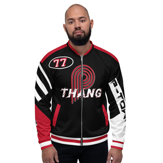 The "P" Unisex Bomber Jacket  image 0