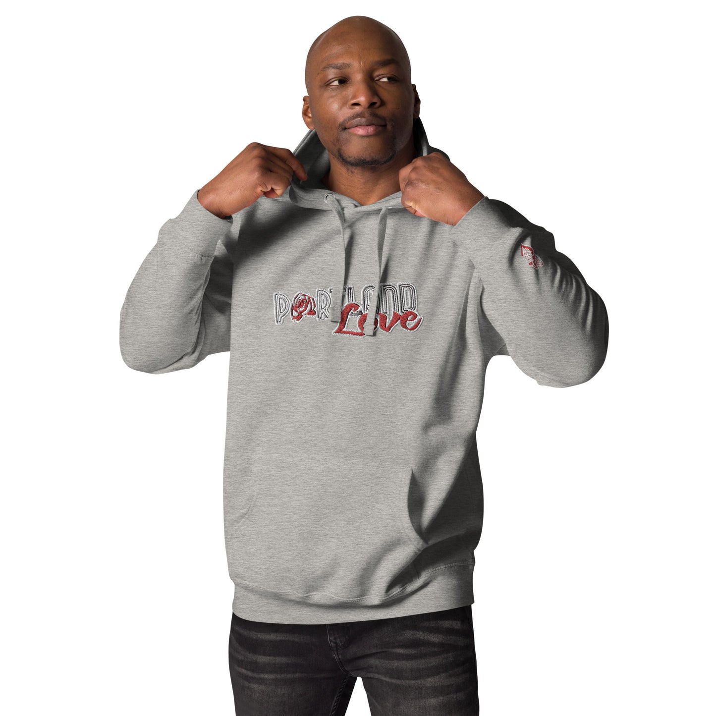 Original Portland Love Embroidered Unisex Hoodie image 18