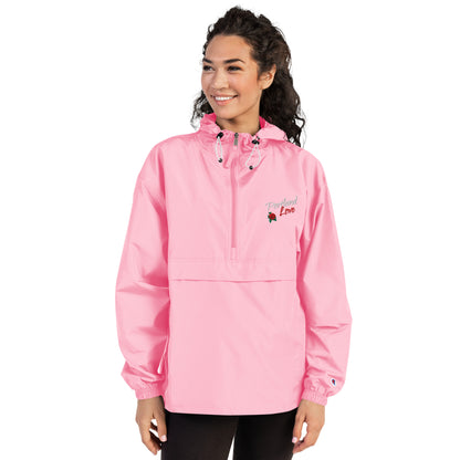 Portland Love Rose Embroidered Champion Packable Jacket image 29