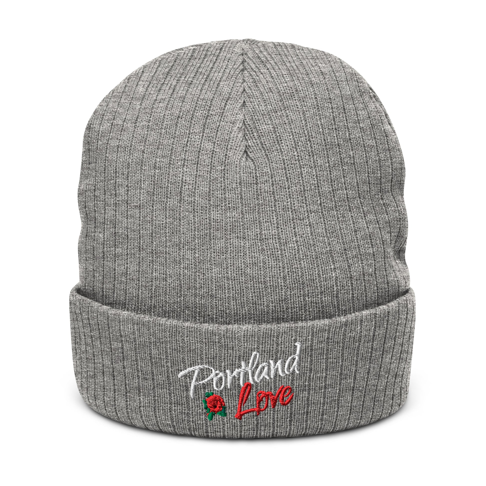 Portland Love Rose Ribbed Knit Beanie image 11