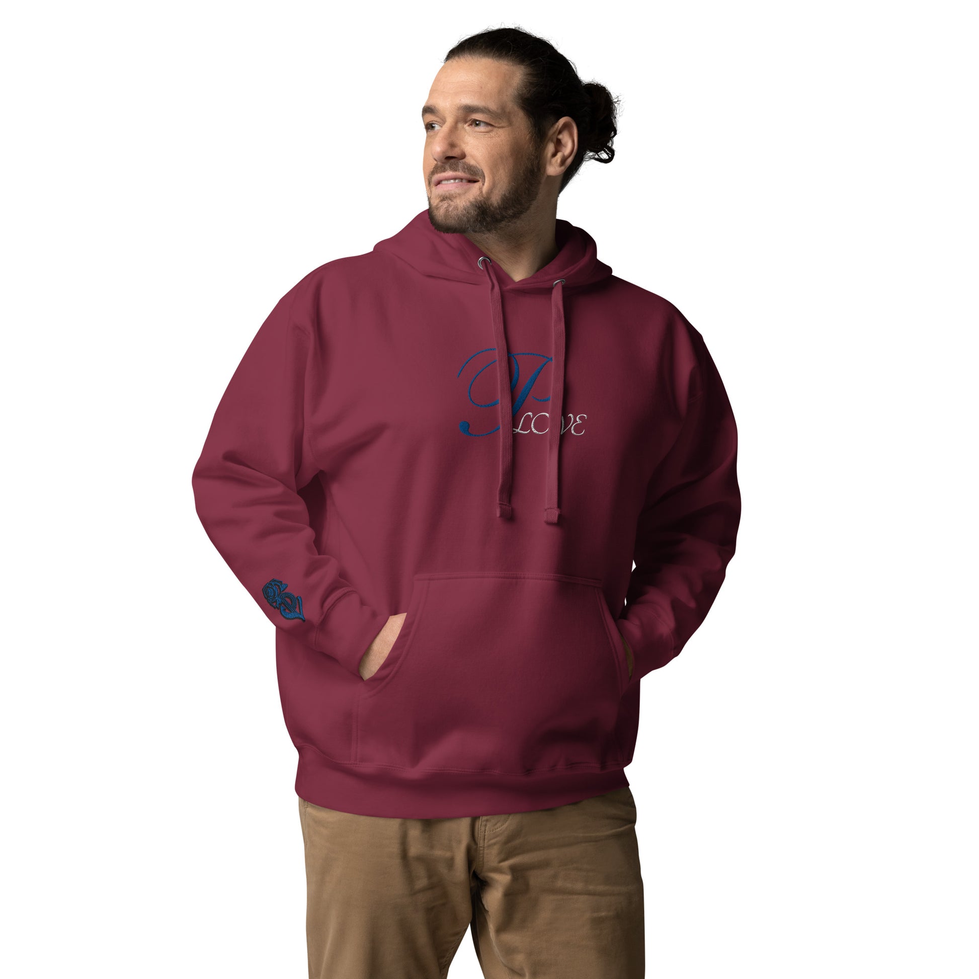 P-Love (Royal) Unisex Hoodie image 7