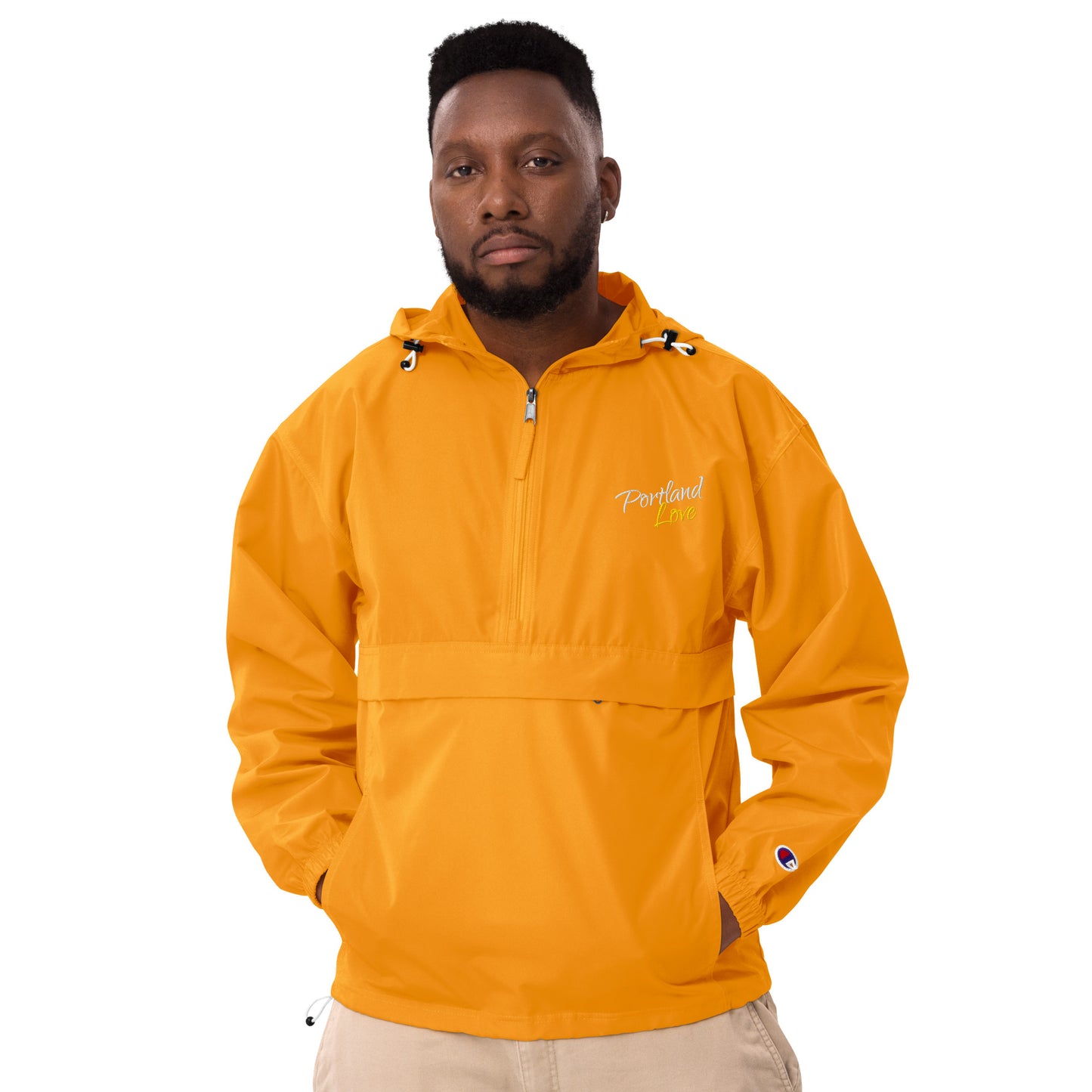 Portland Love (Yellow) Embroidered Champion Packable Jacket image 24