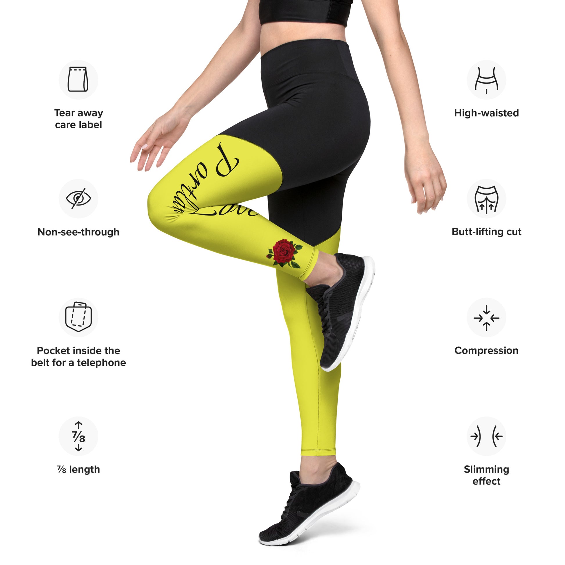 Portland Love Bumblebee Sports Leggings image 7