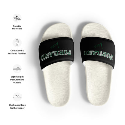 Block Style Forest Green Men’s Slides Inverted image 4