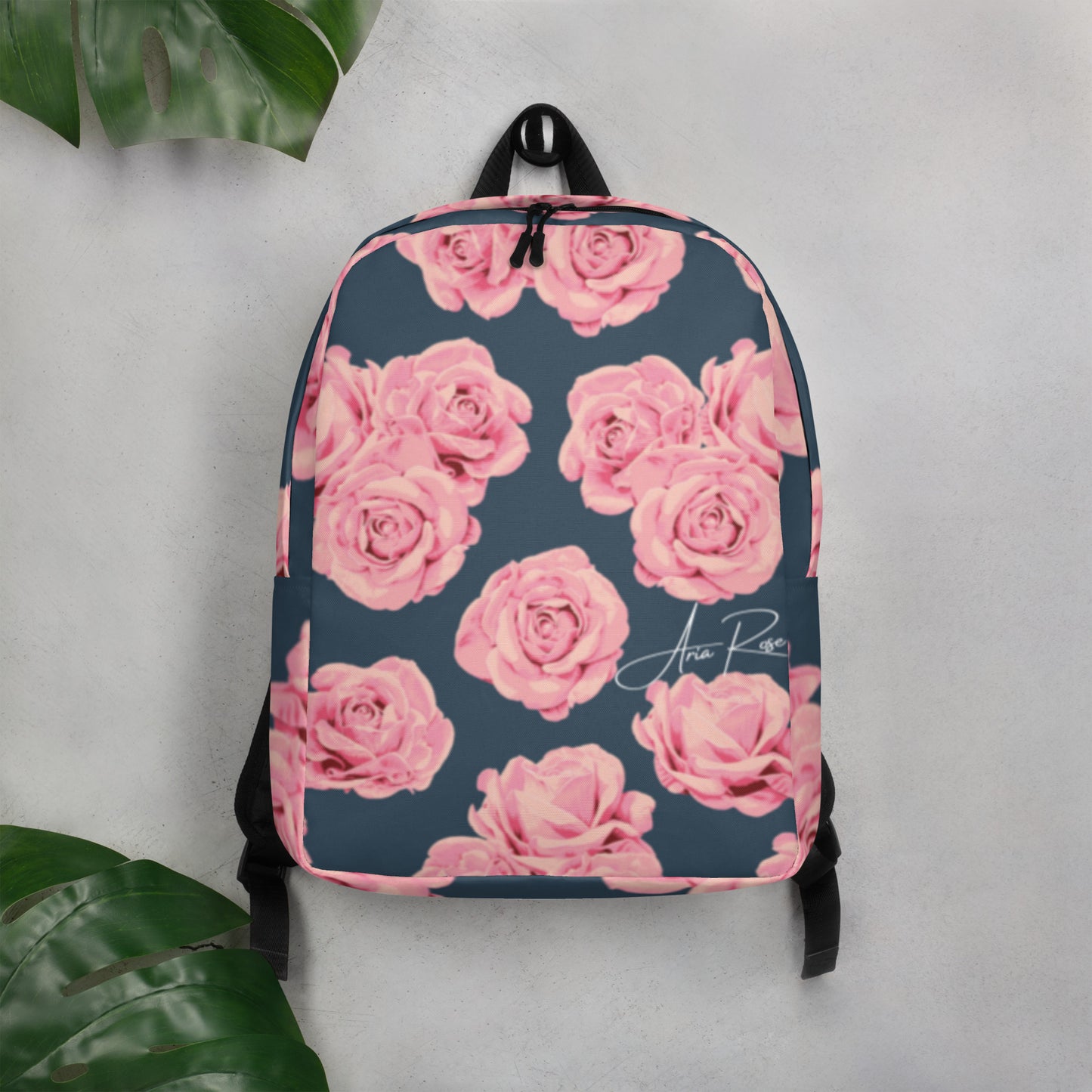 Aria Rose Flower Minimalist Backpack image 1