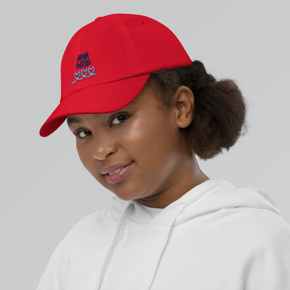 Aria Rose Purple Heart Youth Baseball Cap image 8