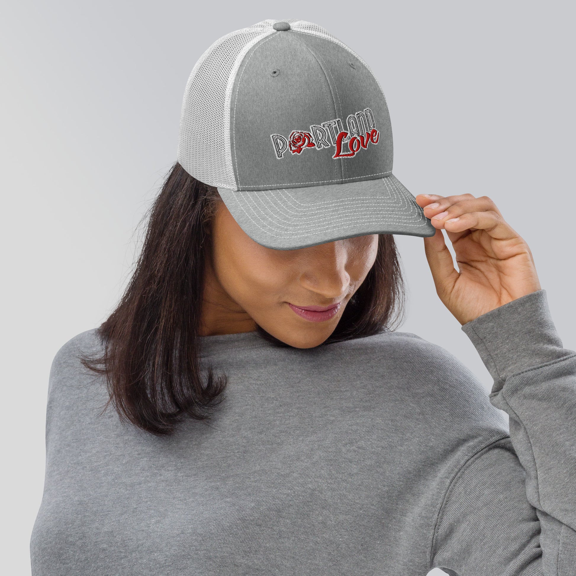 Original Portland Love 6 Panel Trucker Cap image 9