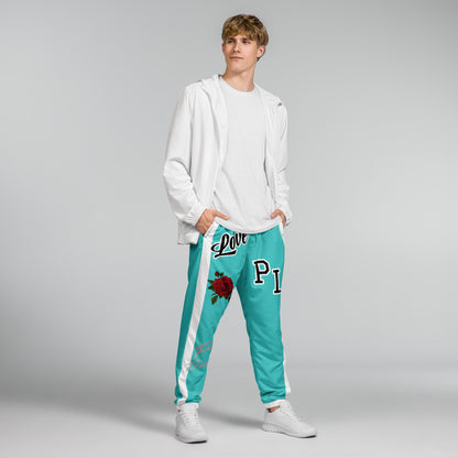 Portland Love Logos Dark Turquoise Unisex Track Pants image 9