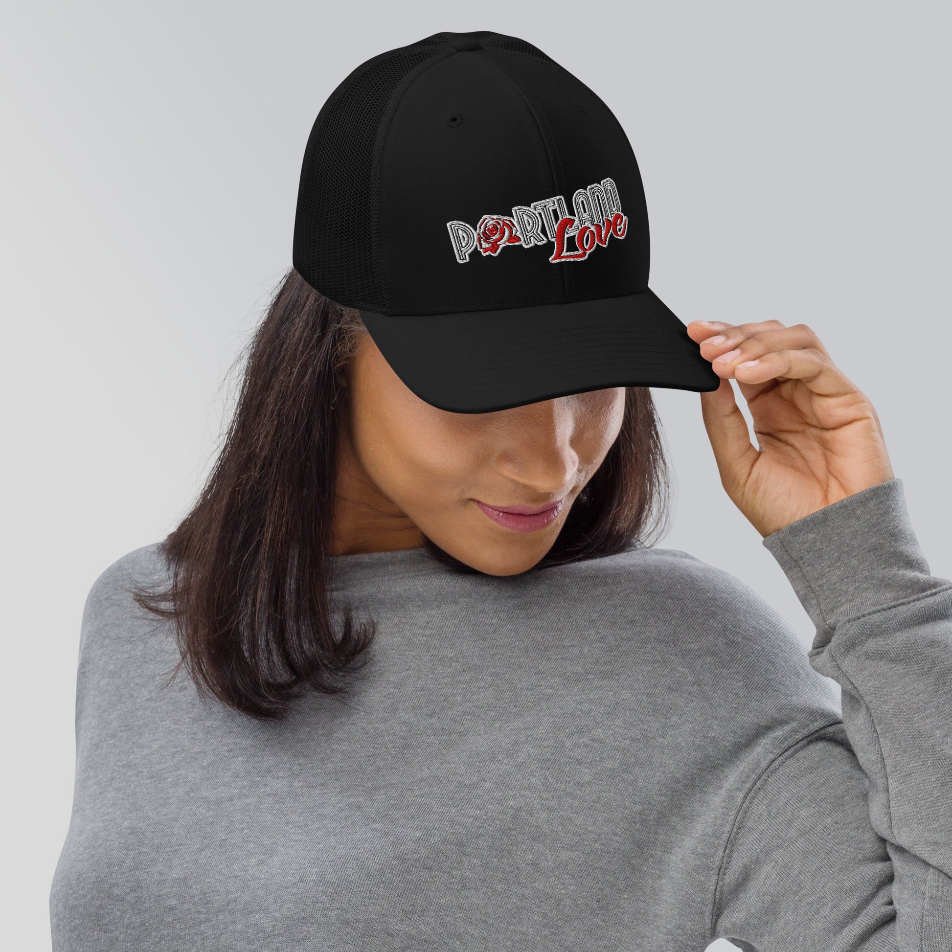 Original Portland Love 6 Panel Trucker Cap image 4
