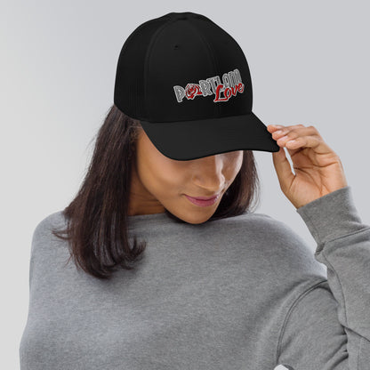 Original Portland Love 6 Panel Trucker Cap image 4