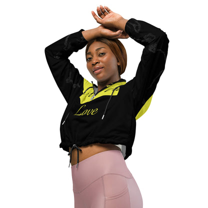 Portland Love Bumblebee Women’s Cropped Windbreaker image 6