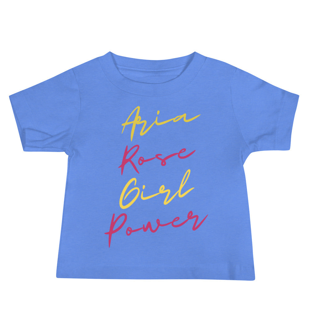 Aria Rose Girl Power Baby Jersey Short Sleeve Tee image 4