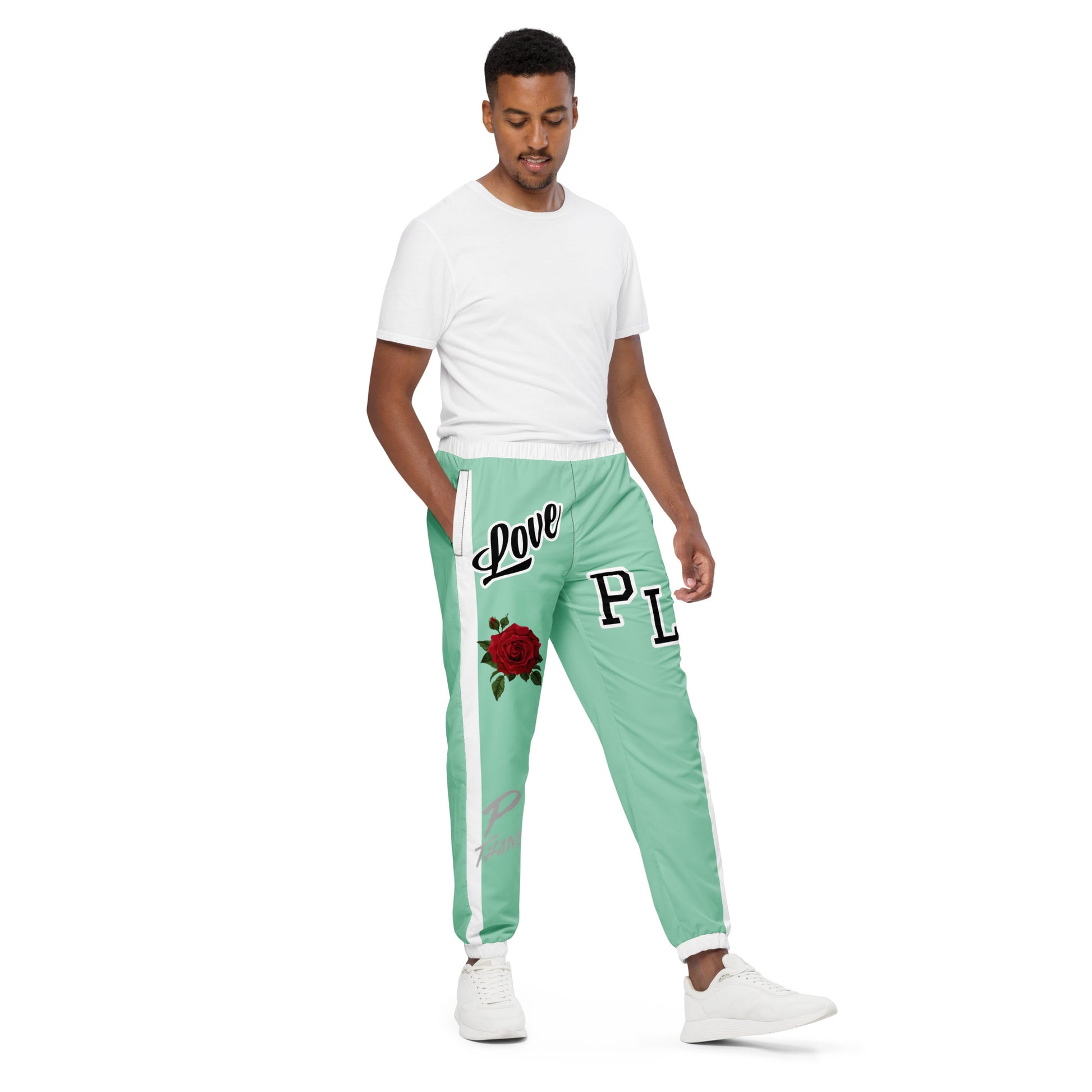 Portland Love Logos Vista Blue Unisex Track Pants image 1