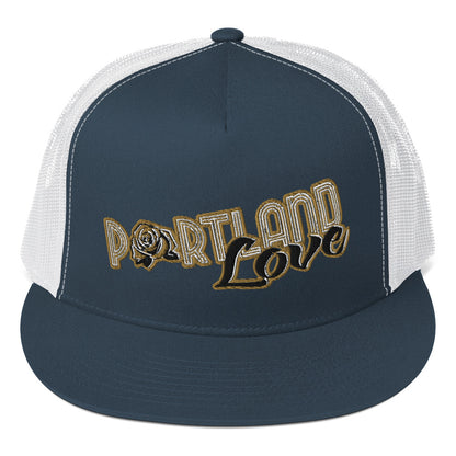 Original Portland Love Gold Trucker Cap image 8