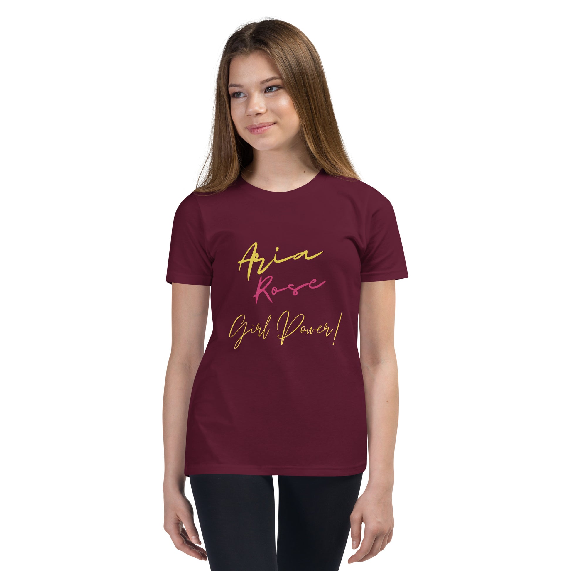 Aria Rose Power Youth Short Sleeve T-Shirt image 3