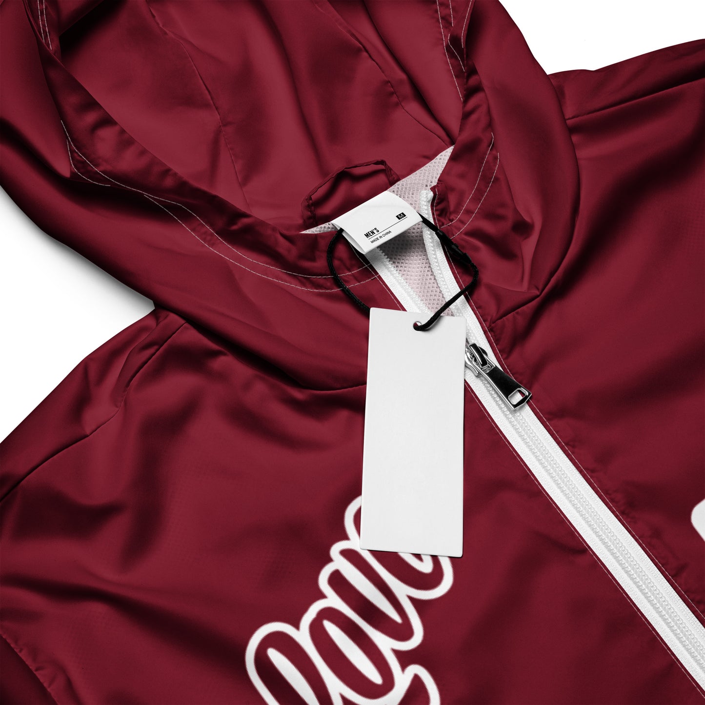 Portland Love Burgundy Logo Men’s Windbreaker image 6