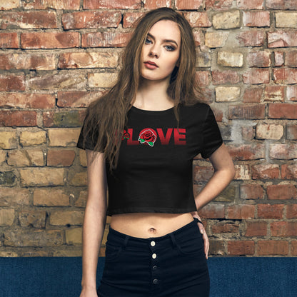 P-Love Rose Women’s Crop Tee image 3
