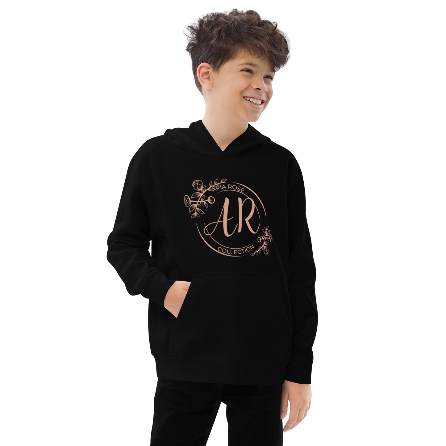 Aria Rose Gold Kids Fleece Hoodie image 1