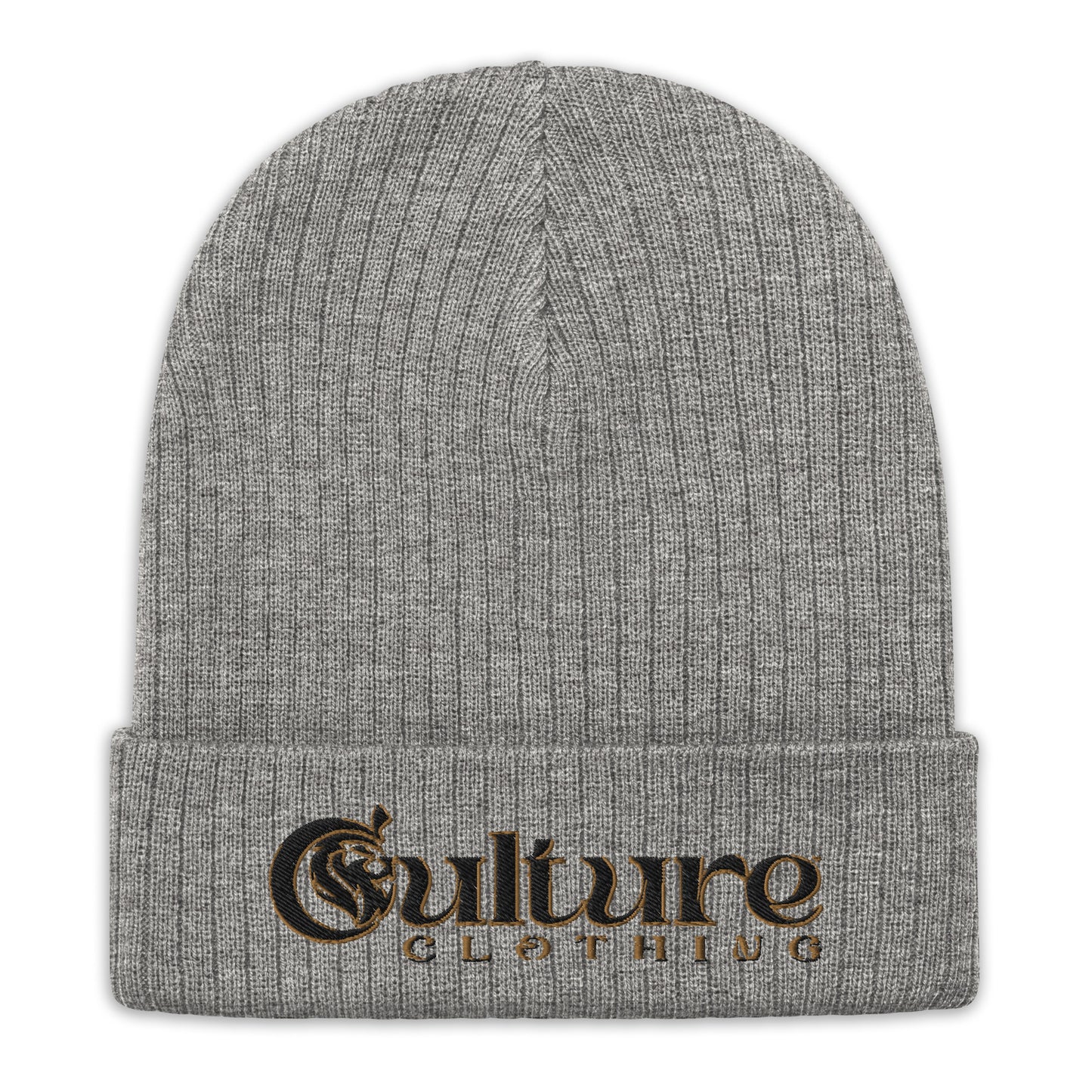 Culture Black Ribbed Knit Beanie image 5