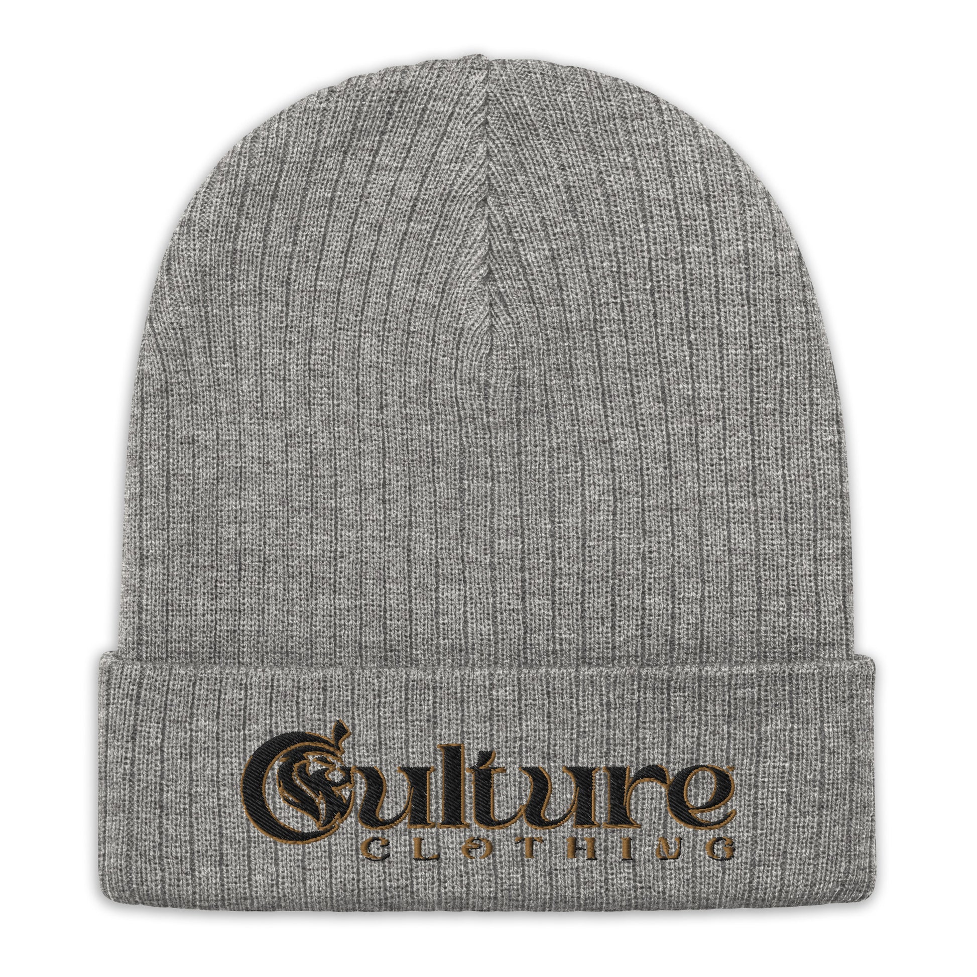 Culture Black Ribbed Knit Beanie image 5