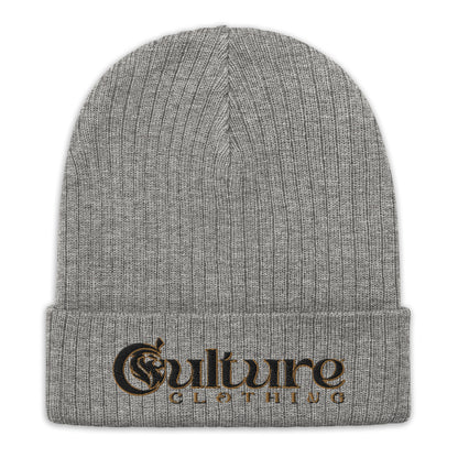 Culture Black Ribbed Knit Beanie image 5